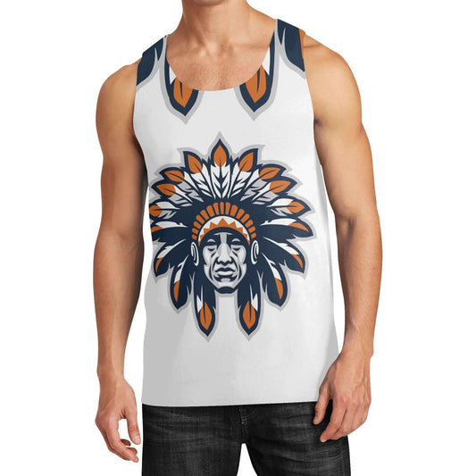 Native American Warrior Sleeveless Tank Top