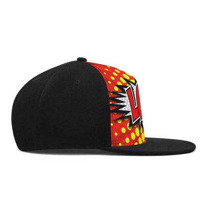 LOL Snapback Hat | Splash Red & Yellow