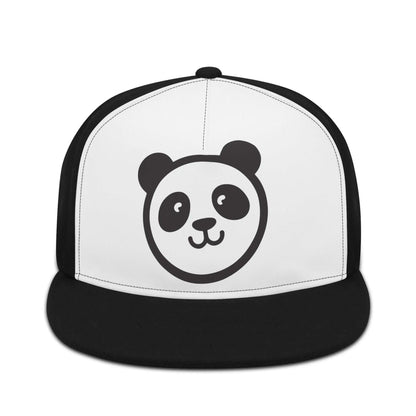 Panda Snapback Hat | Black & White