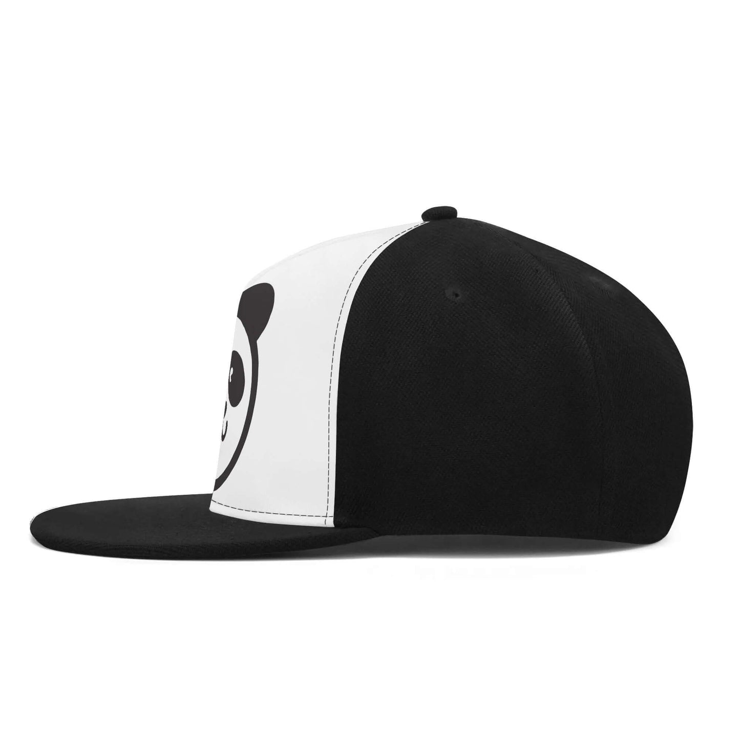 Panda Snapback Hat | Black & White