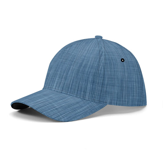 Denim Baseball Cap | Blue Fabric Texture Design