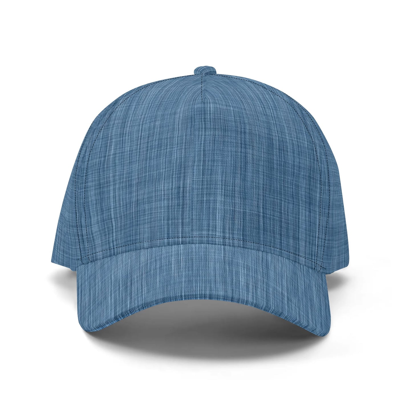 Denim Baseball Cap | Blue Fabric Texture Design