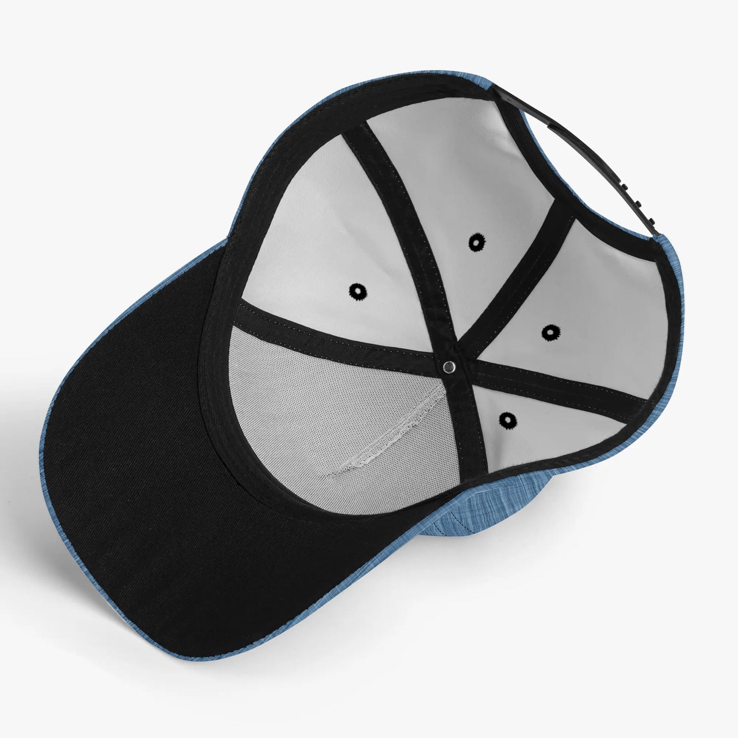 Denim Baseball Cap | Blue Fabric Texture Design