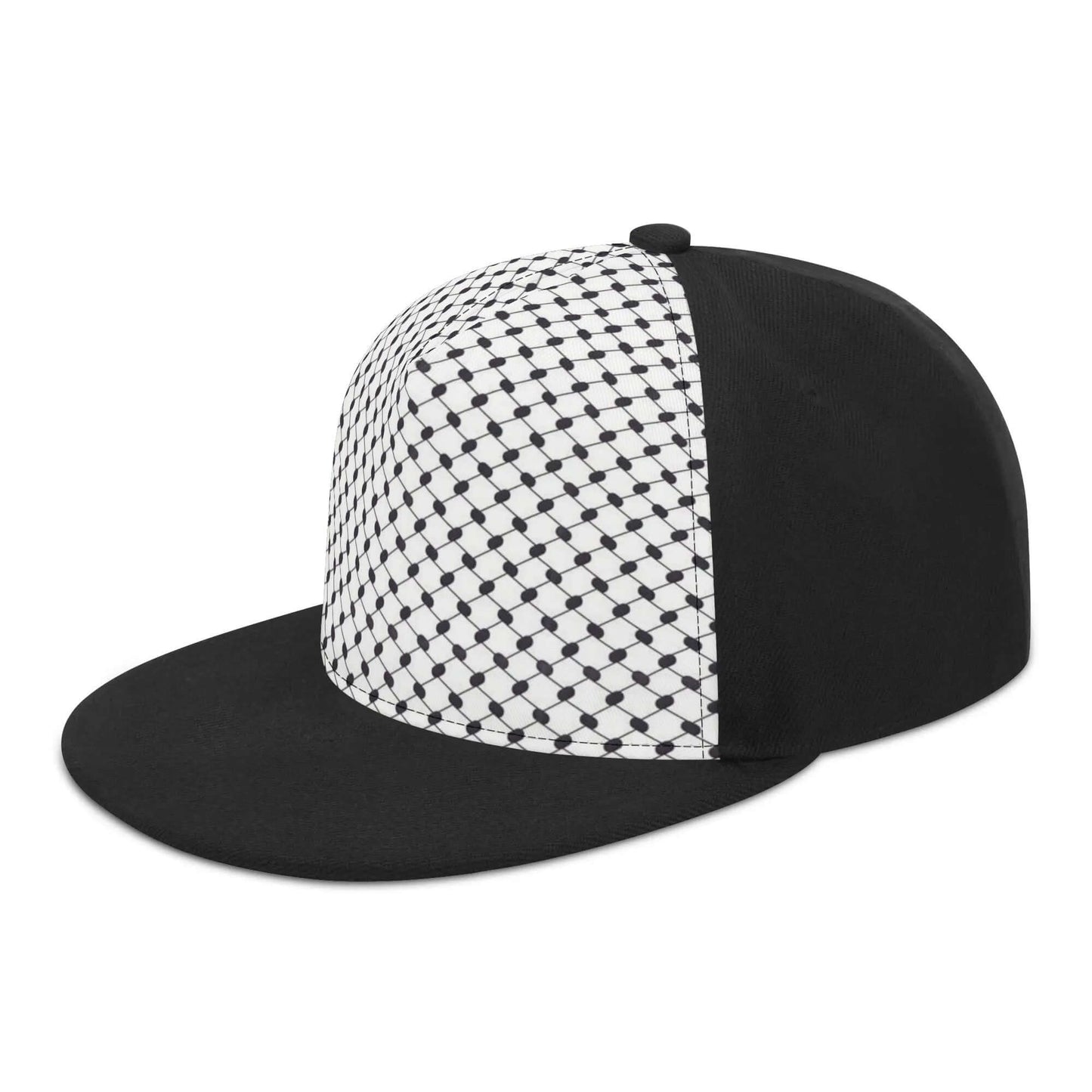 Keffiyeh Snapback | Black & White Cap