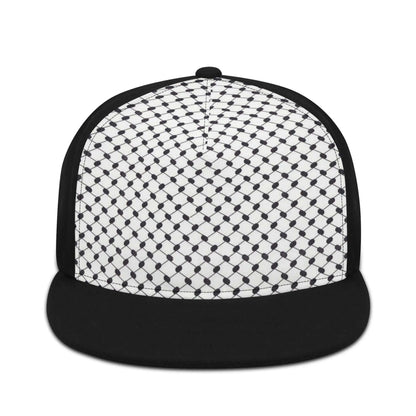 Keffiyeh Snapback | Black & White Cap