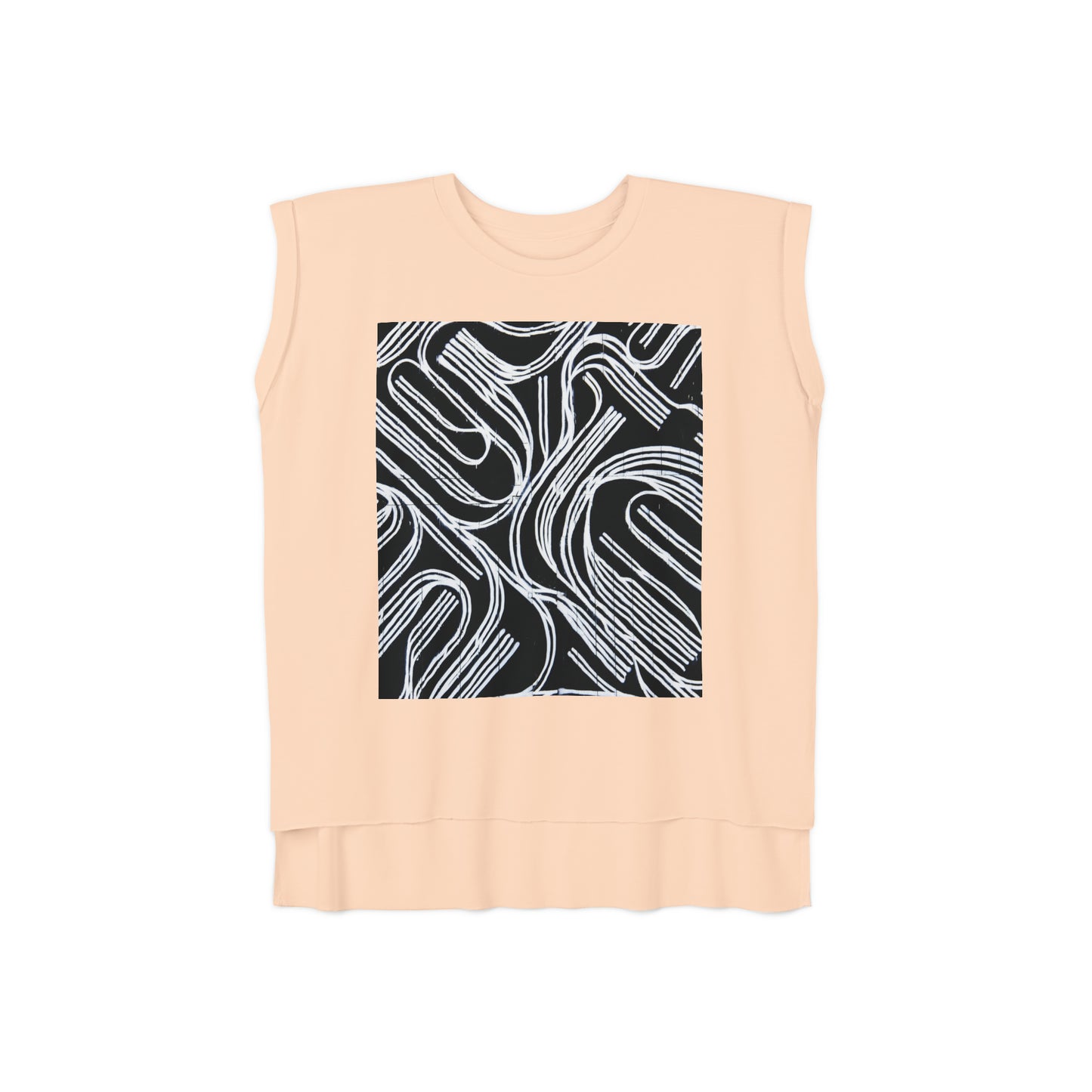 Relaxed Fit Muscle Tee (Front Print) - Ribooa