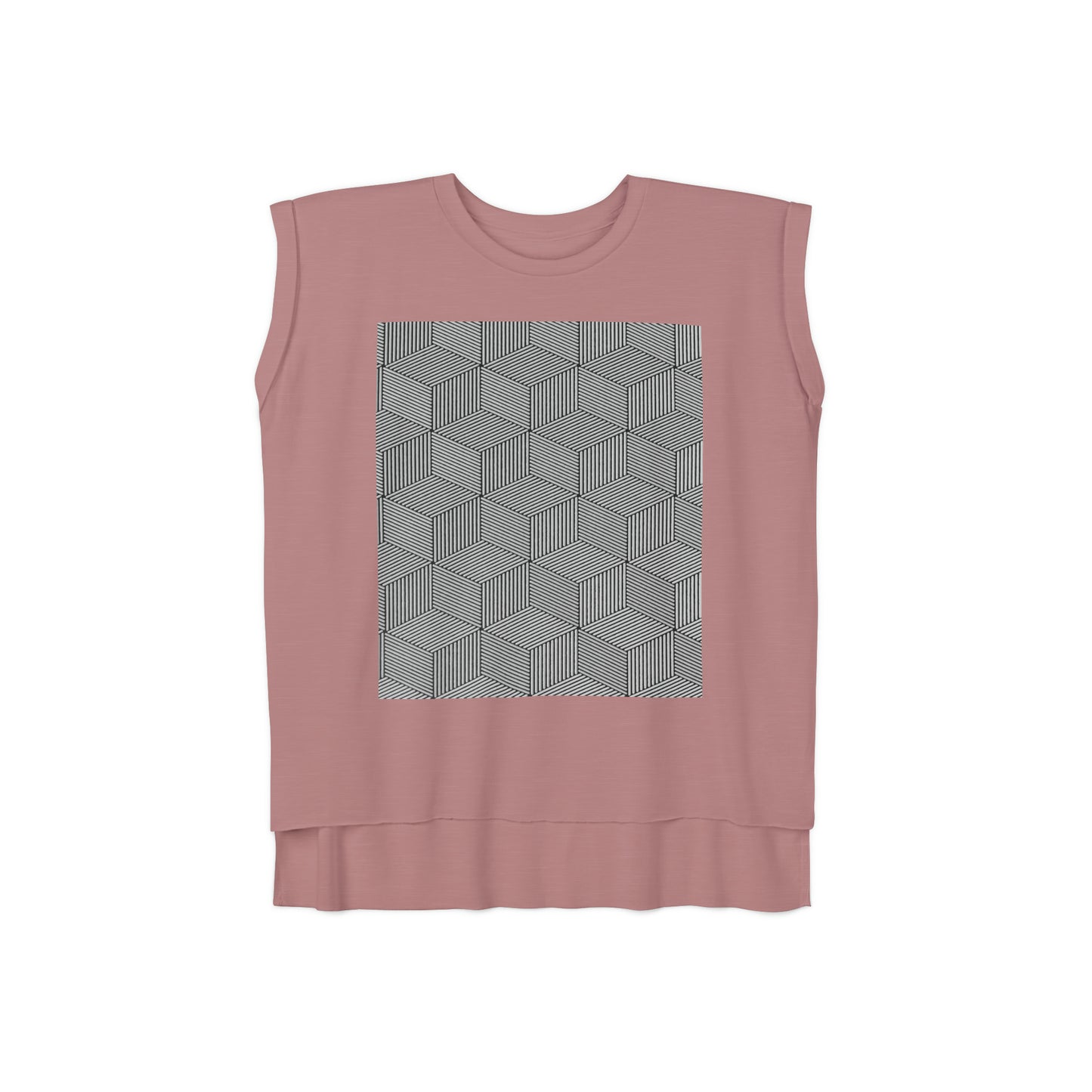 Relaxed Fit Muscle Tee (Front Print) - Ribooa