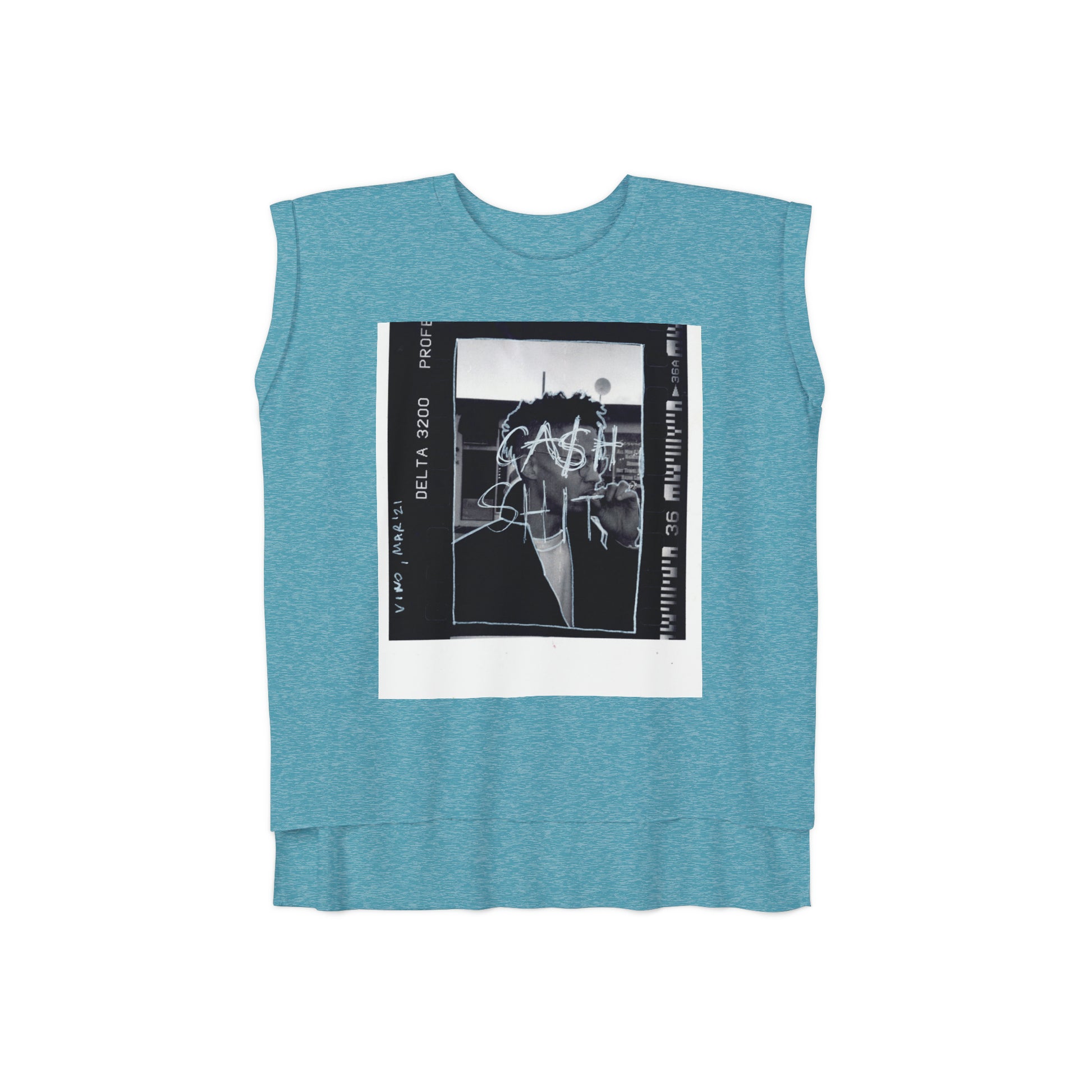 Relaxed Fit Muscle Tee (Front Print) - Ribooa