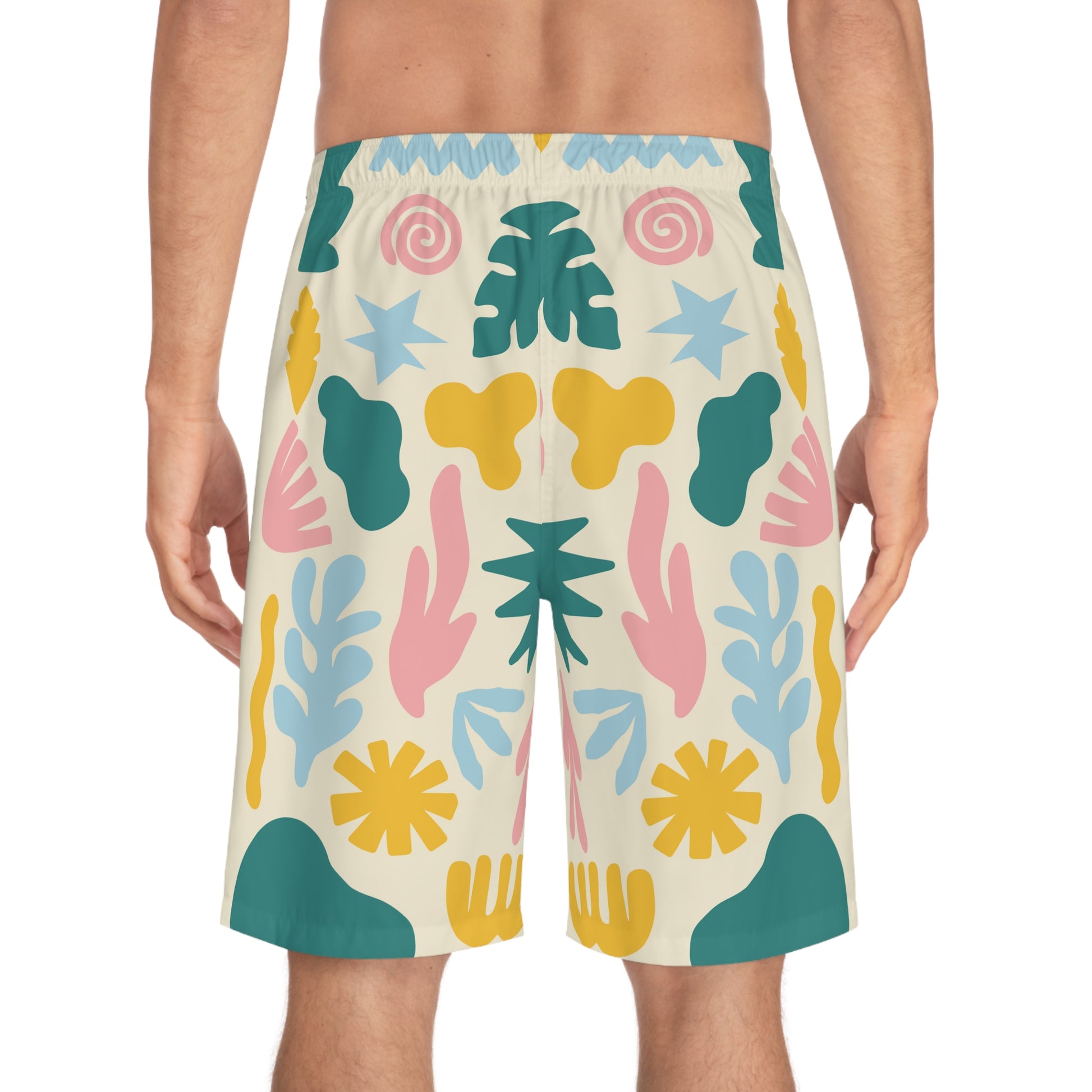 Board Shorts | Cartoon Beige - Ribooa