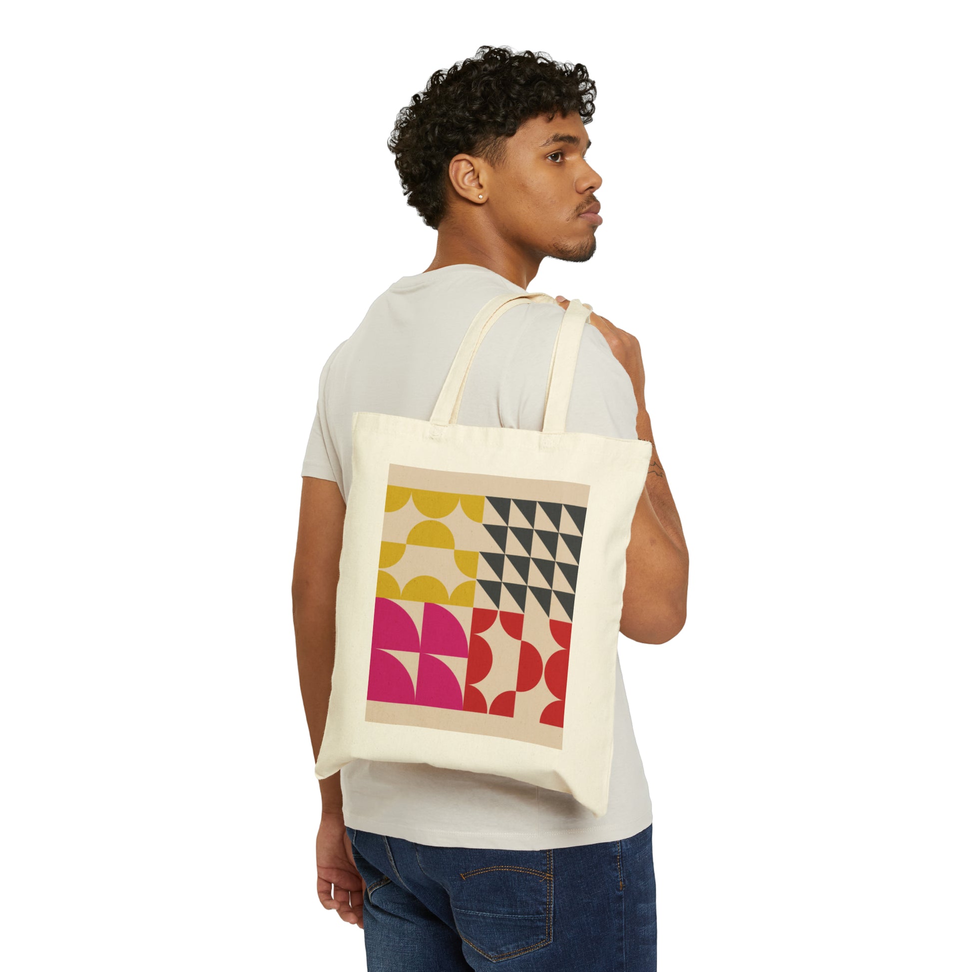 Cotton Canvas Tote Bag | Modern Art - Ribooa