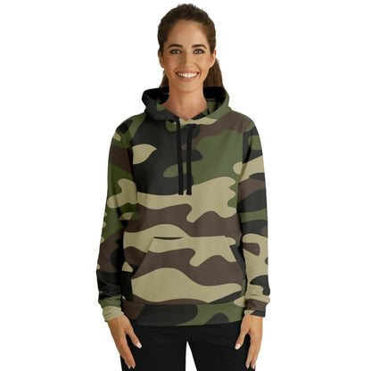 Mongoose Green & Olive Camouflage Hoodie | Unisex