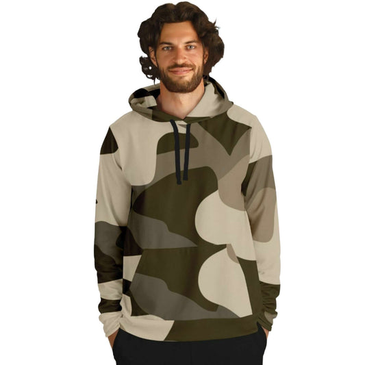 Khaki Commando Hoodie | All Over HD Print