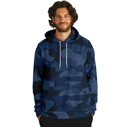 Deep Blue Camouflage Hoodie | Unisex HD