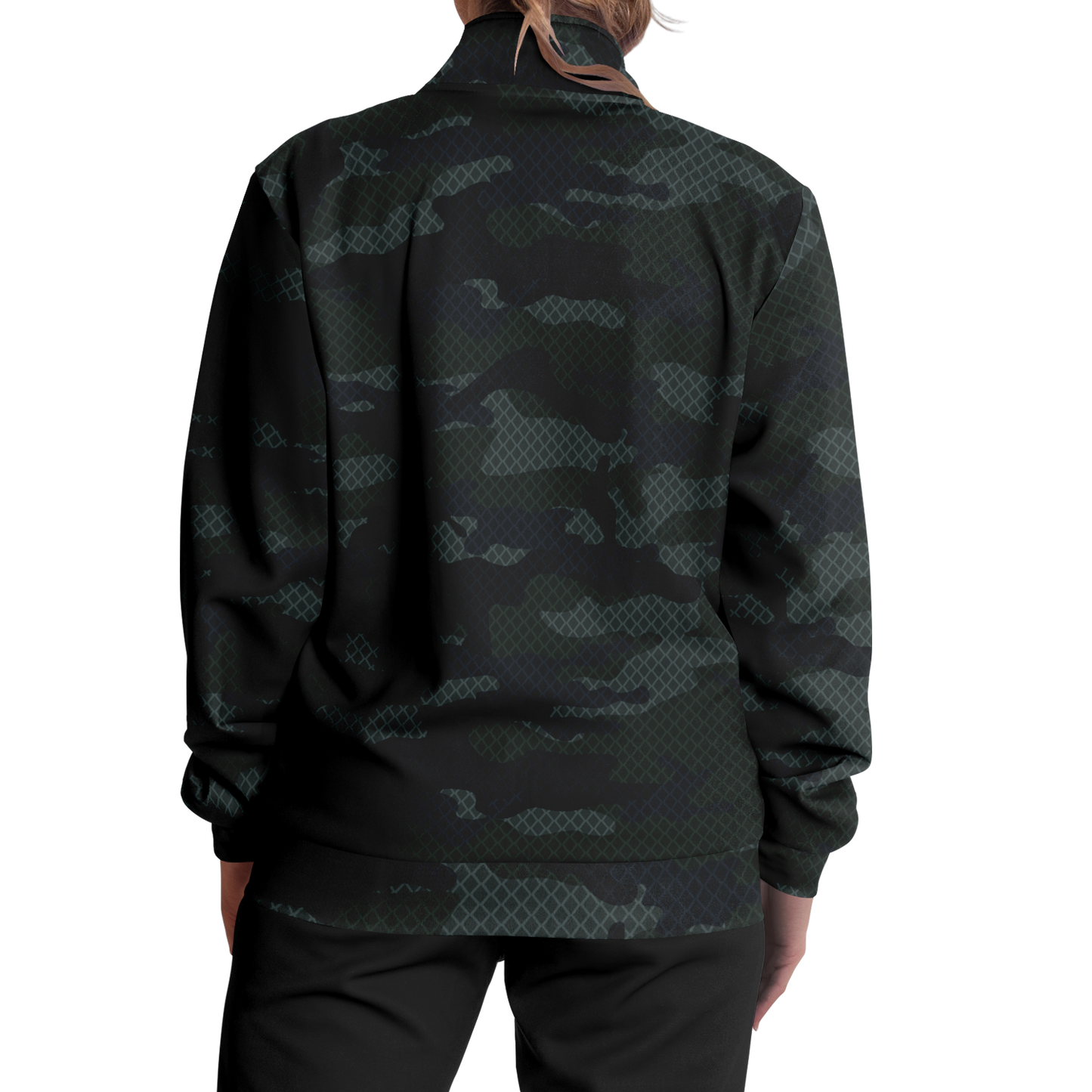 Camo Jacket | Military Dark Green & Black | Unisex