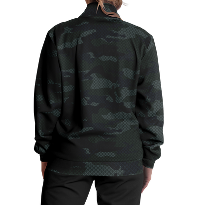 Camo Jacket | Military Dark Green & Black | Unisex