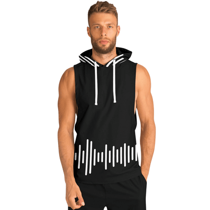 Sleeveless Hoodie For Men | Black Track