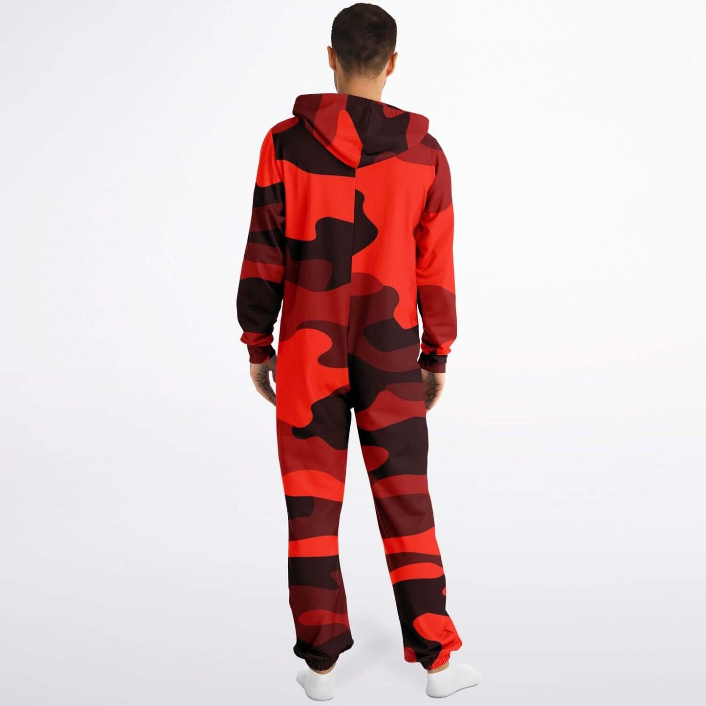 Camo Jumpsuit | Scarlet Red & Black