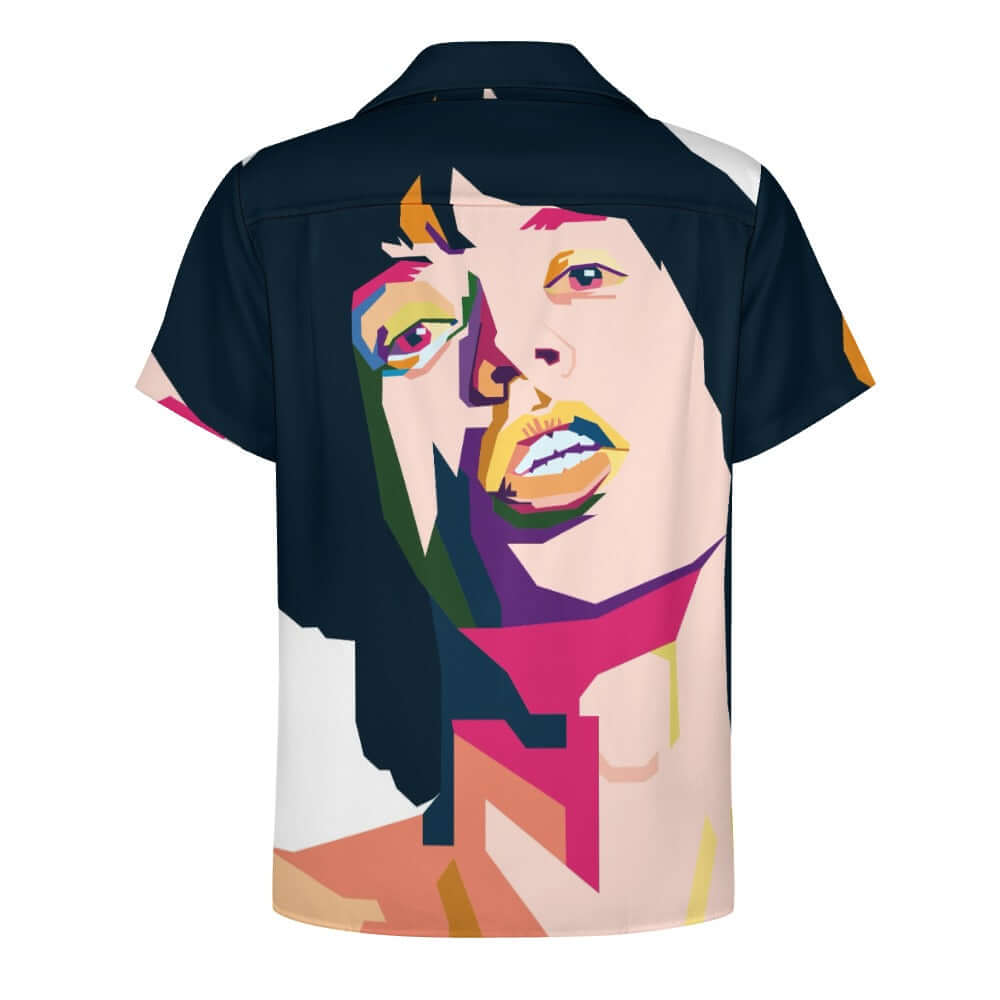 Mick Jagger Cuban Collar Shirt