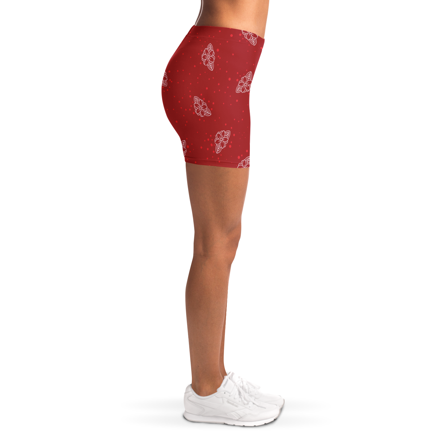 Funky Red Legging Shorts | HD Print