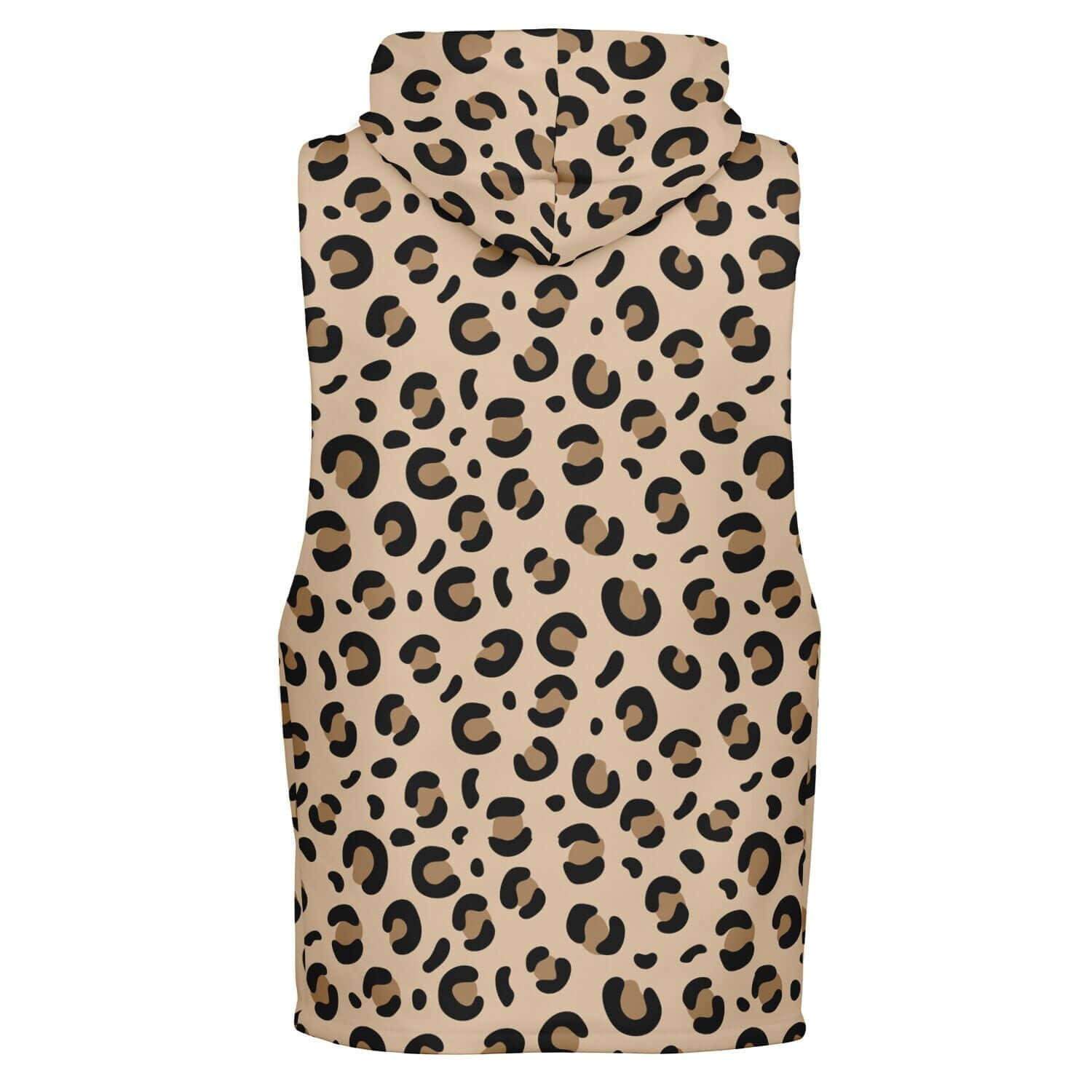 Sleeveless Hoodie For Men | Leopard