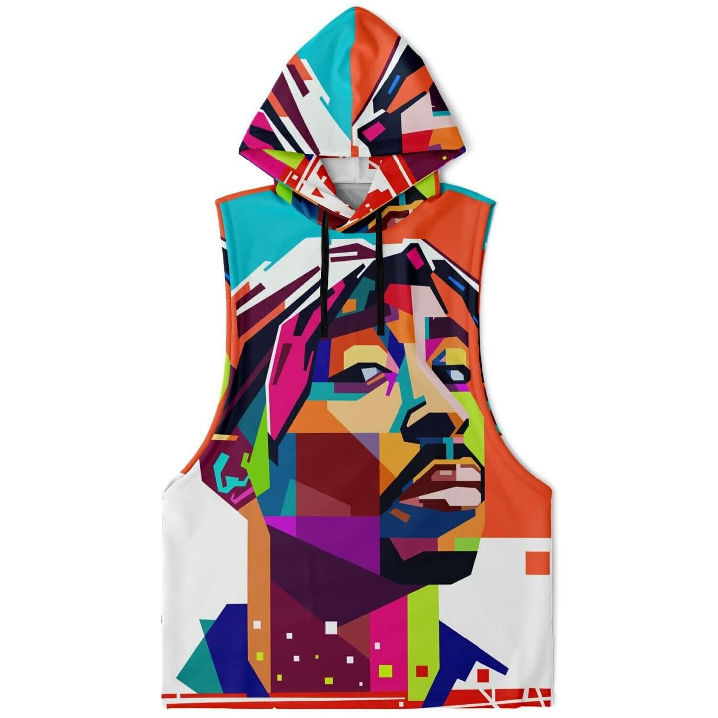 Sleeveless Hoodie For Men | Tupac Shakur Artwork