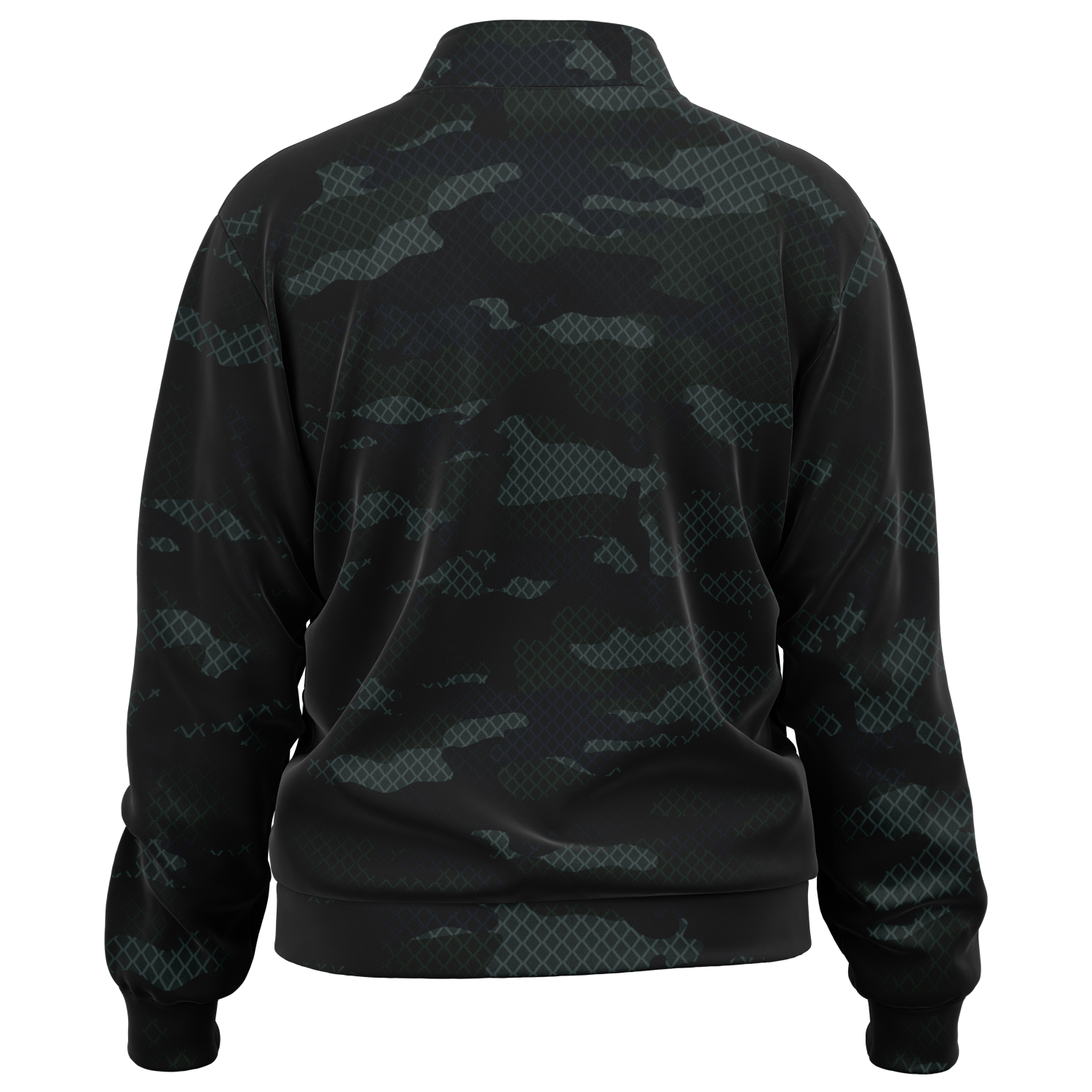 Camo Jacket | Military Dark Green & Black | Unisex