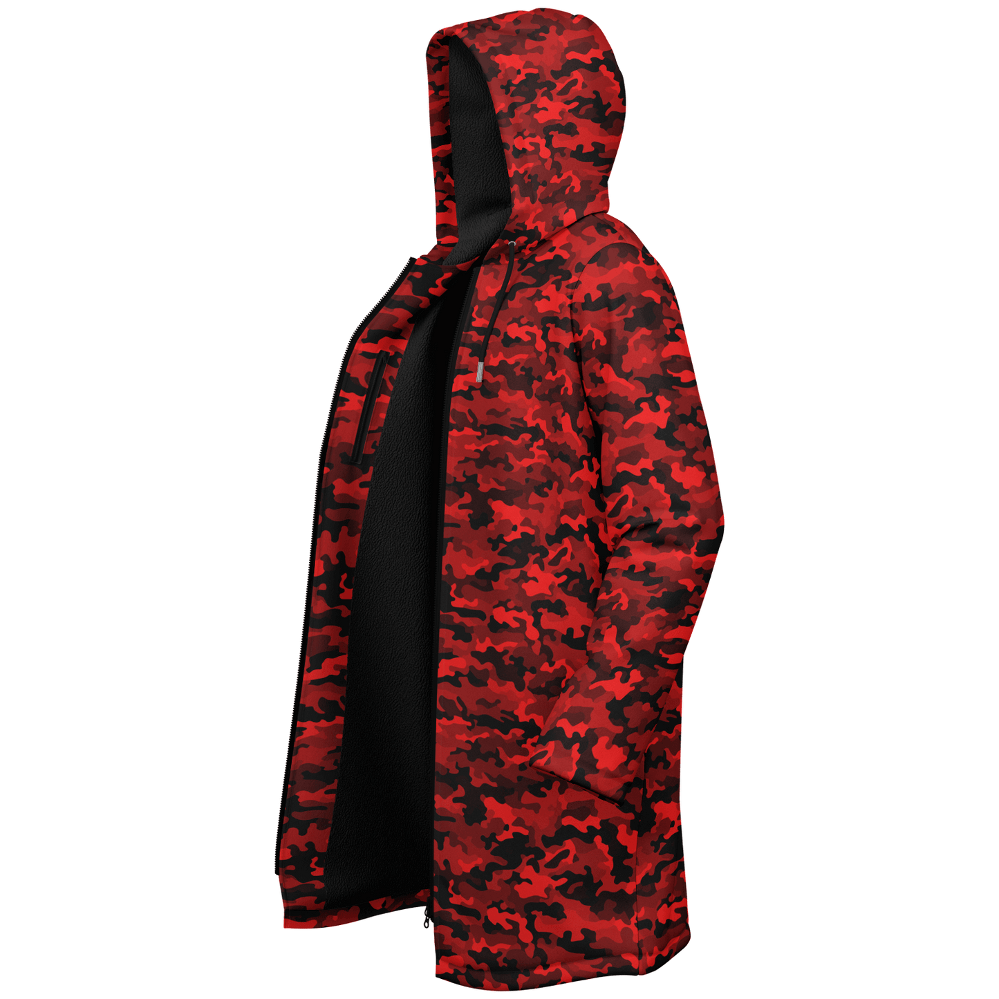 Army Red Camo Cloak With a Zipper | Ribooa