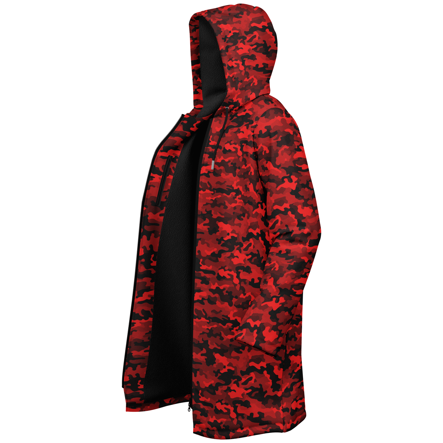 Army Red Camo Cloak With a Zipper | Ribooa