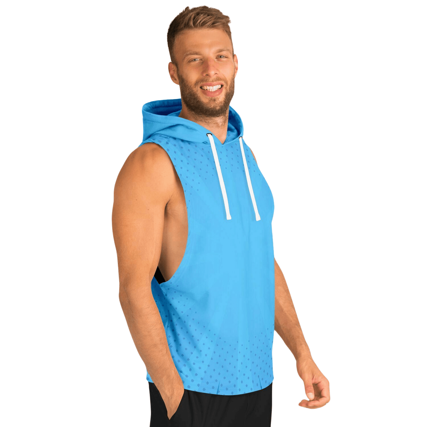 Sleeveless Hoodie For Men | Blues