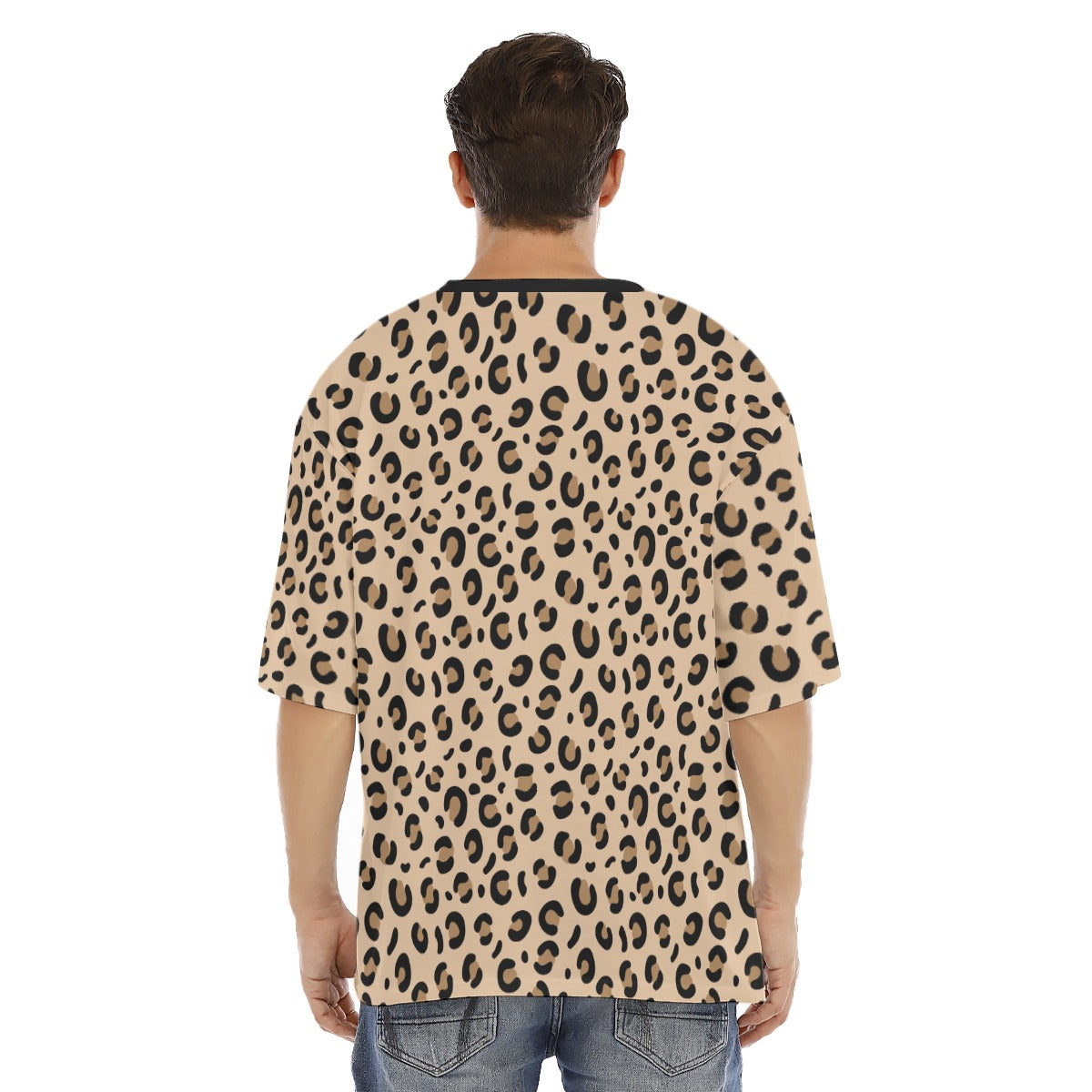 Drop Shoulder Oversized T-shirt | Leopard Vibes