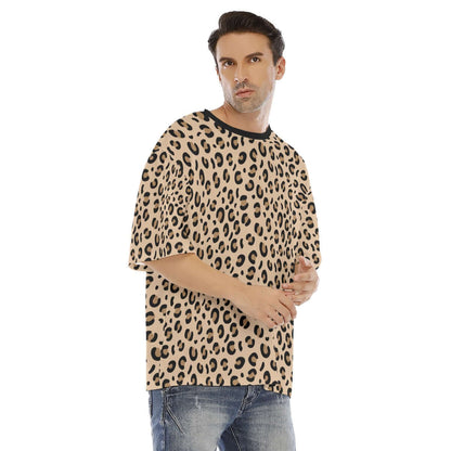 Drop Shoulder Oversized T-shirt | Leopard Vibes