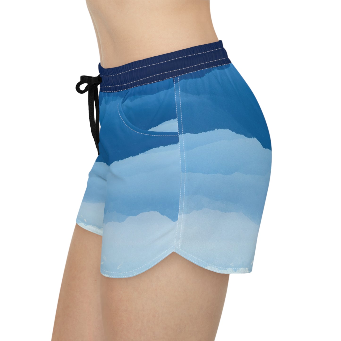 Casual Shorts | Landscape: Blue - Ribooa