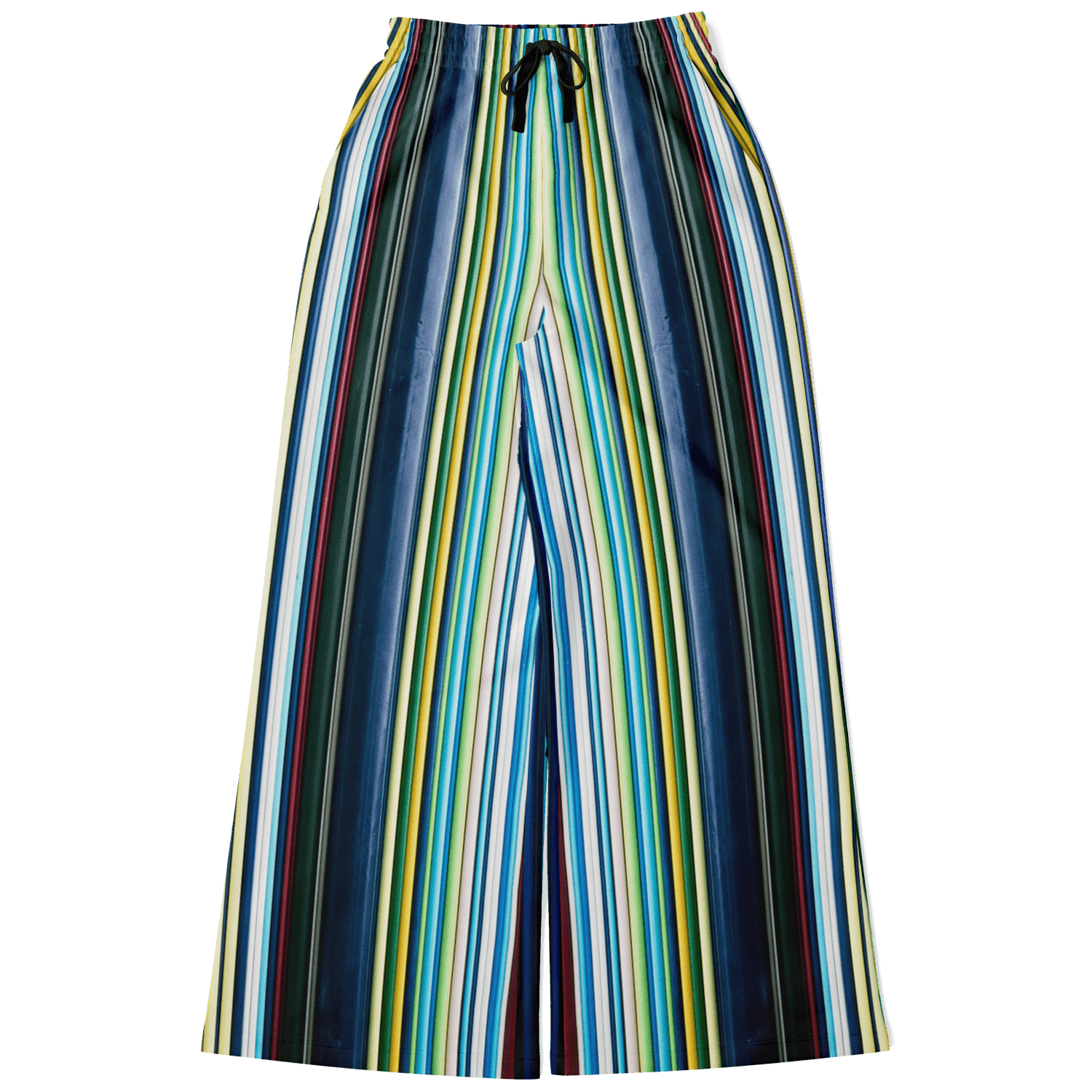 Women's Wide Leg Pants | Colored Thin Lines