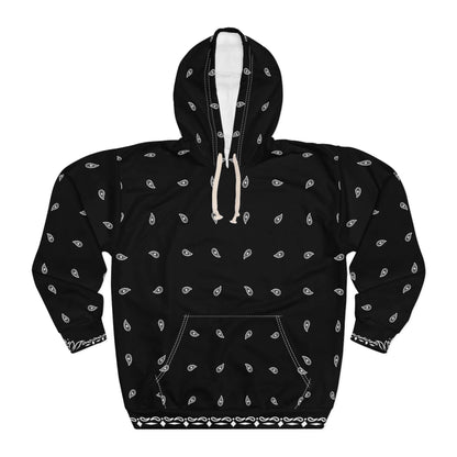 Black Bandana Hoodie | Unisex All Over Print