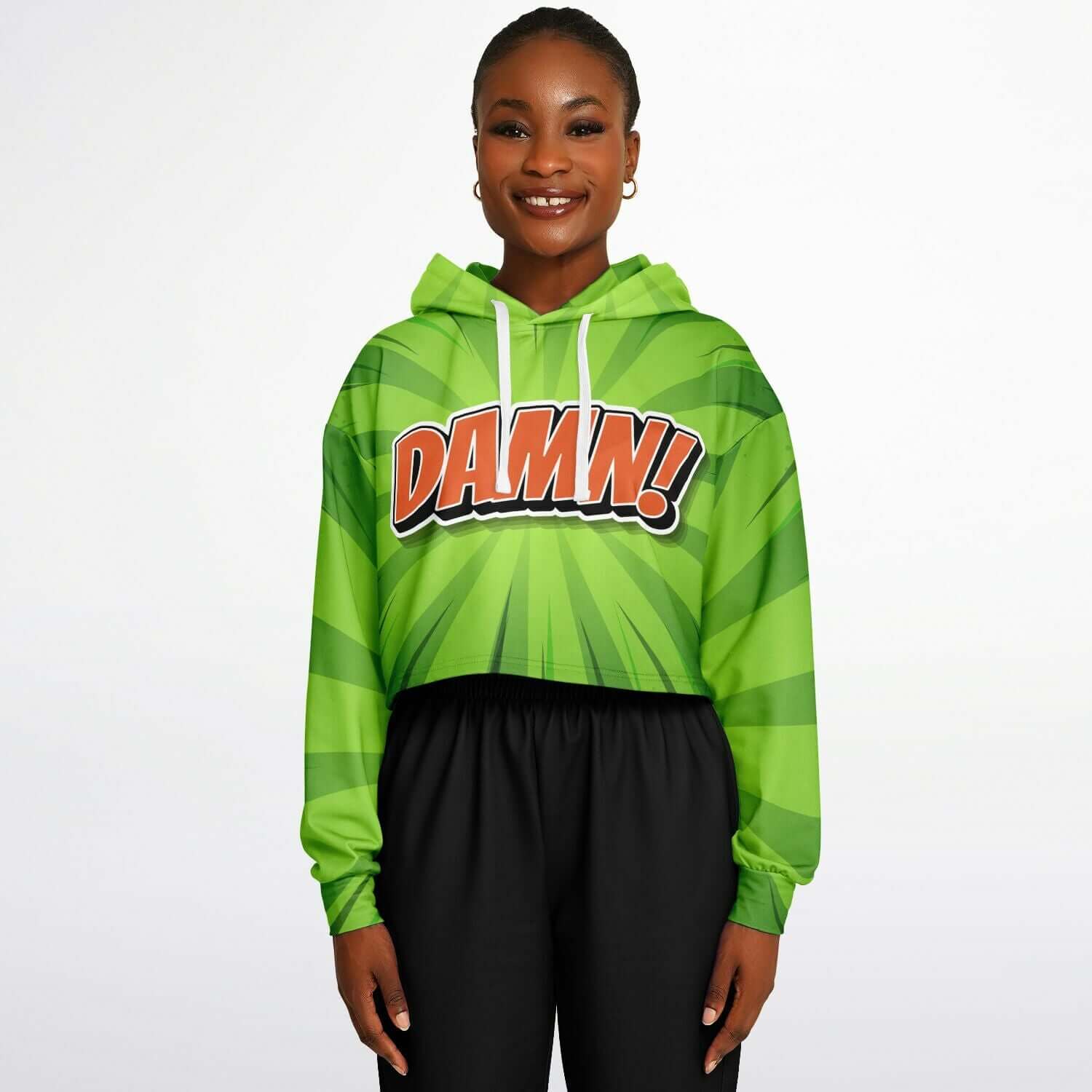 DAMN! Cropped Hoodie For Women