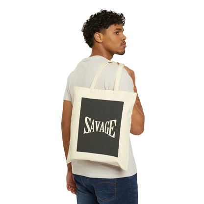 Cotton Canvas Tote Bag | Savage - Ribooa