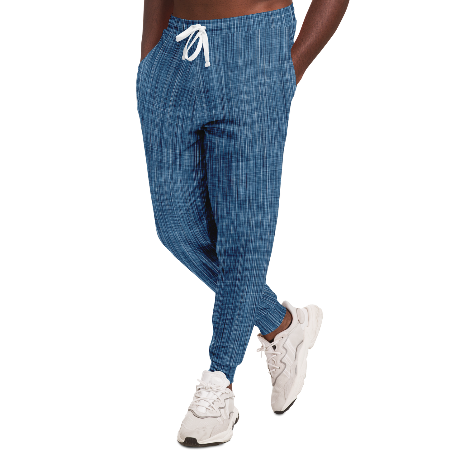 Denim Joggers | Blue Fabric Texture Design