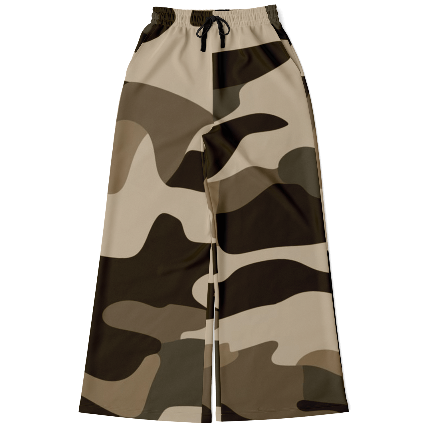 Women's Wide Leg Pants | Commando Khaki HD Print