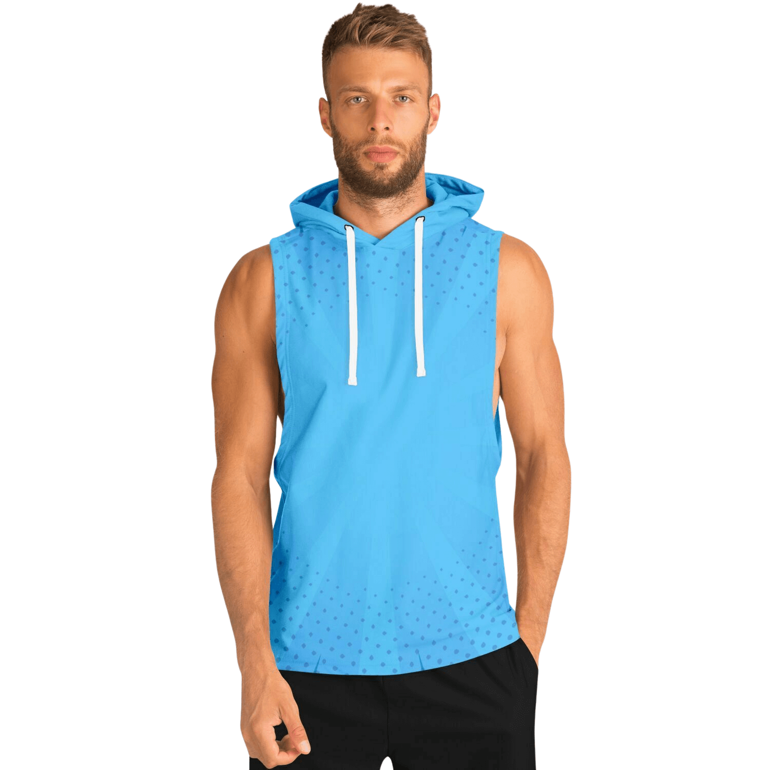 Sleeveless Hoodie For Men | Blues