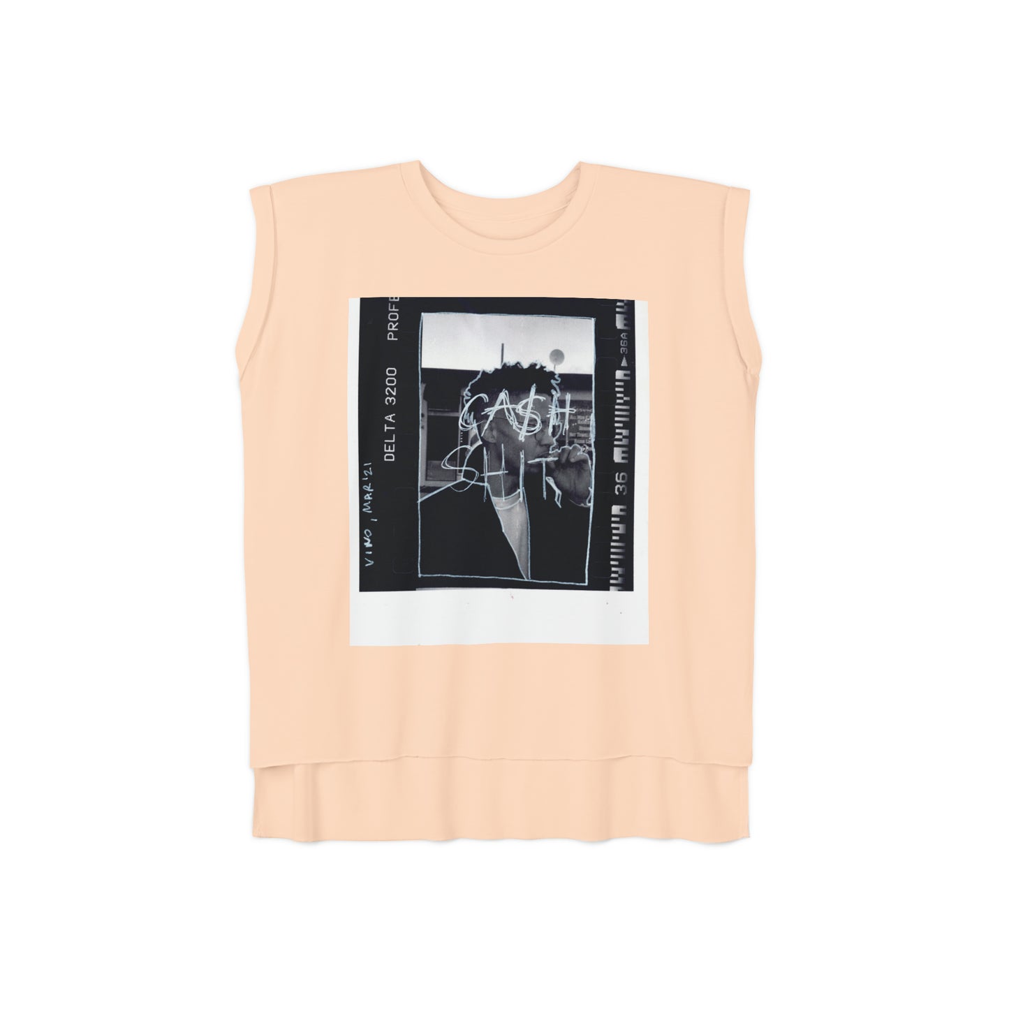 Relaxed Fit Muscle Tee (Front Print) - Ribooa