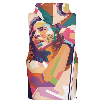 Sleeveless Hoodie For Men | Eddie Vedder Artwork