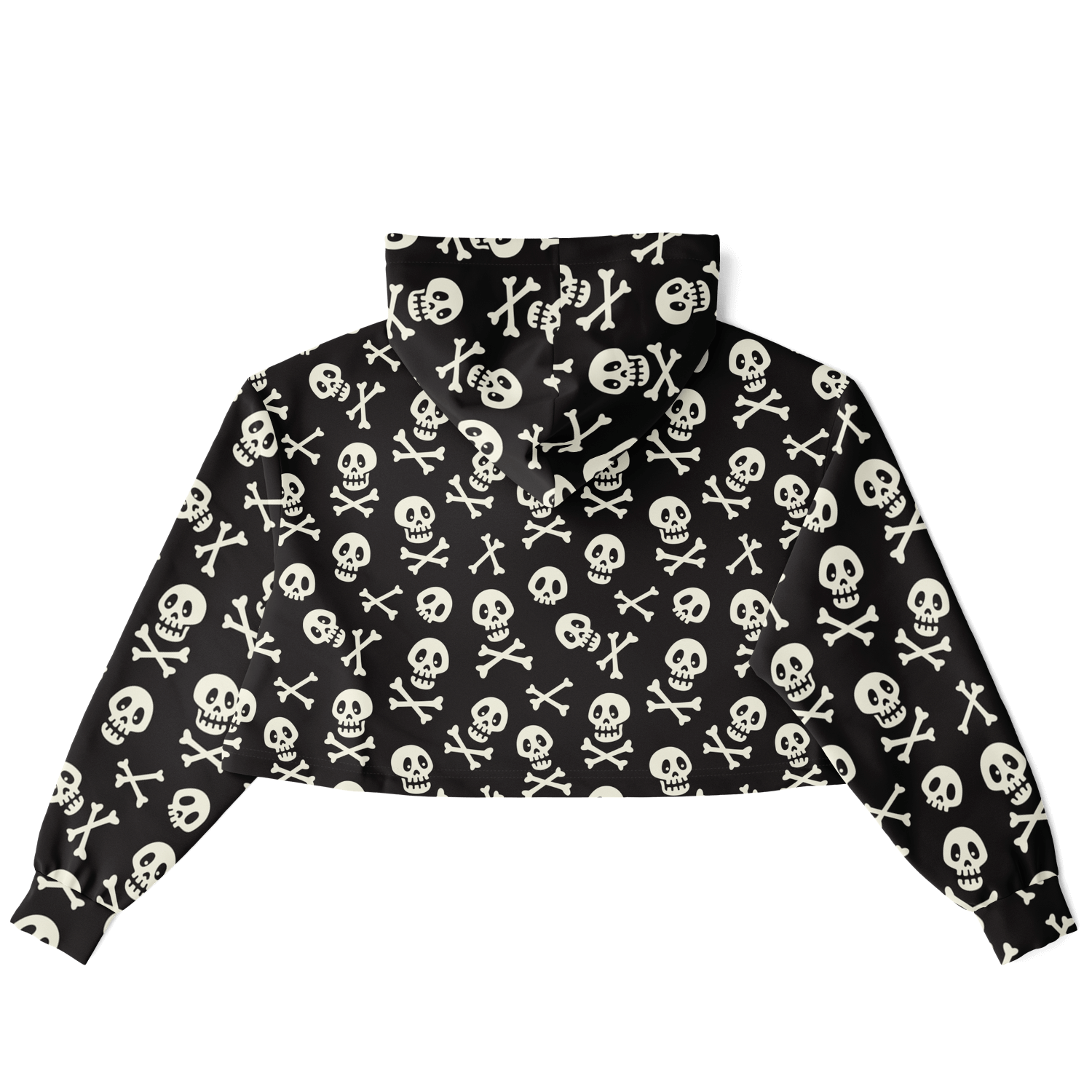 Skulls & Bones Croptop Hoodie For Women