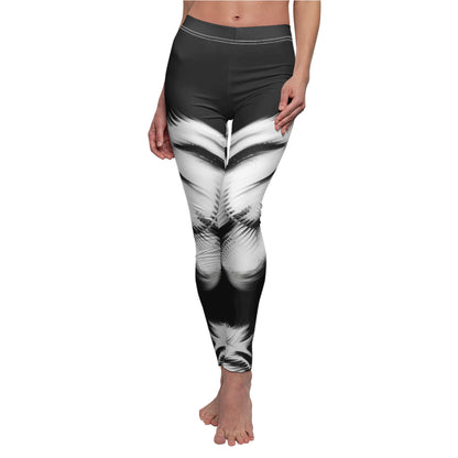 Casual Leggings | B&W Art - Ribooa