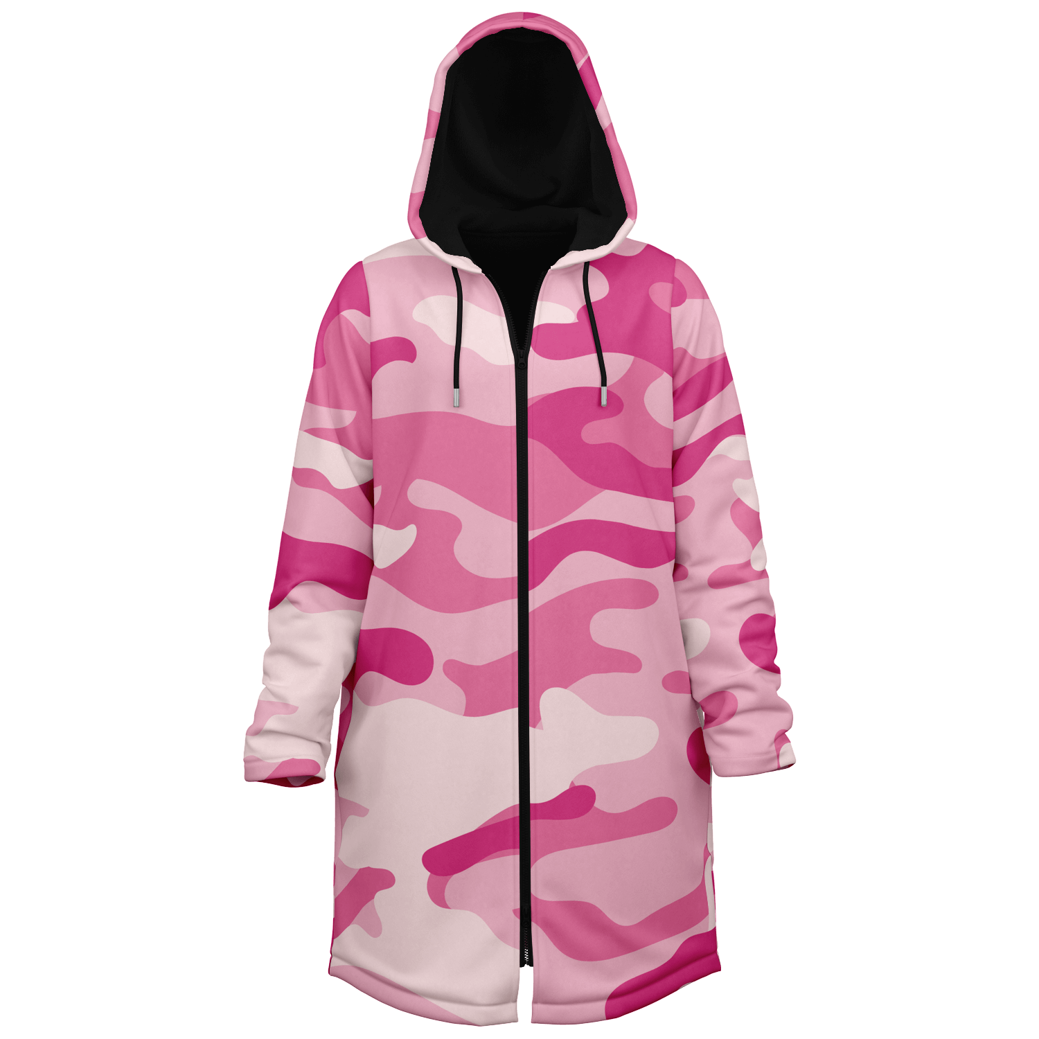 Zippered Lavender Pink Camo Cloak