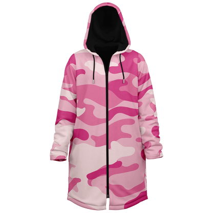 Zippered Lavender Pink Camo Cloak