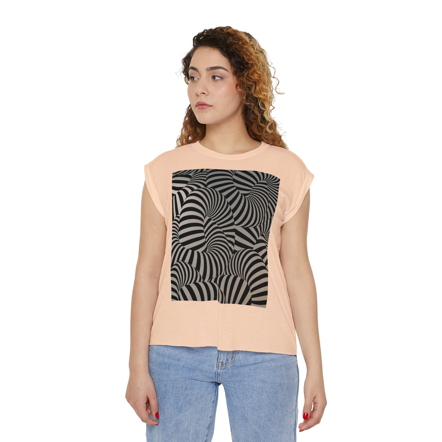 Relaxed Fit Muscle Tee (Front Print) - Ribooa