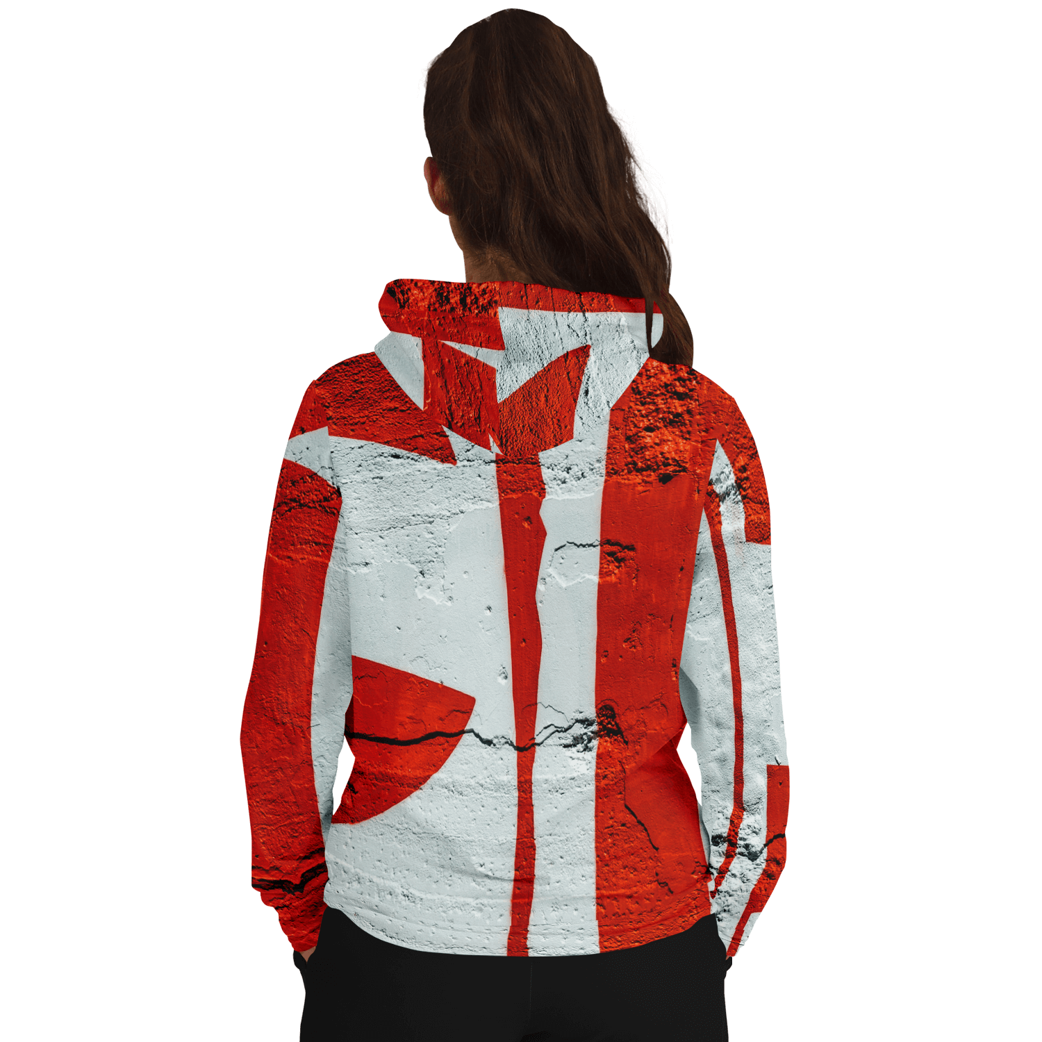 Streetwear Hoodie | Rotterdam Red Grafitti Wall