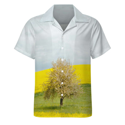 Cuban Collar Shirt | Summer Tree | Shipping Included - Ribooa