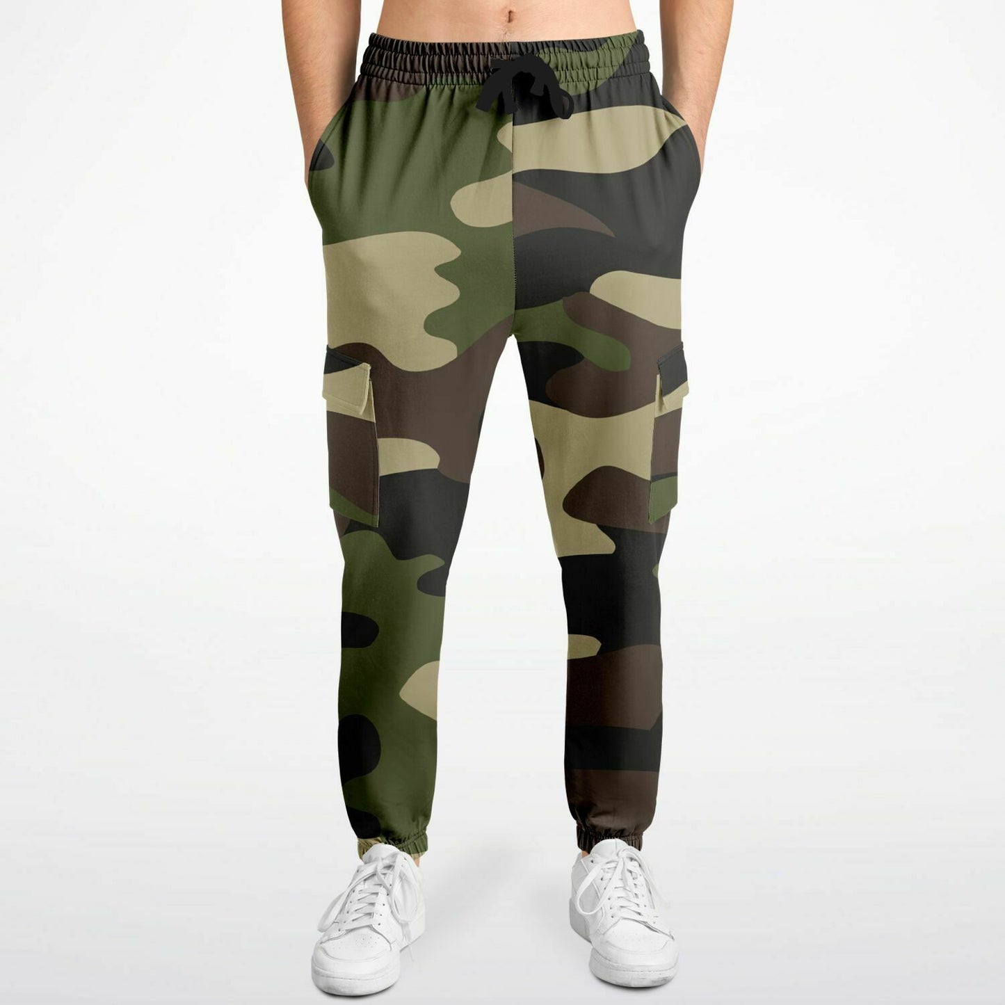 Mongoose Green & Olive Camouflage Cargo Sweatpants