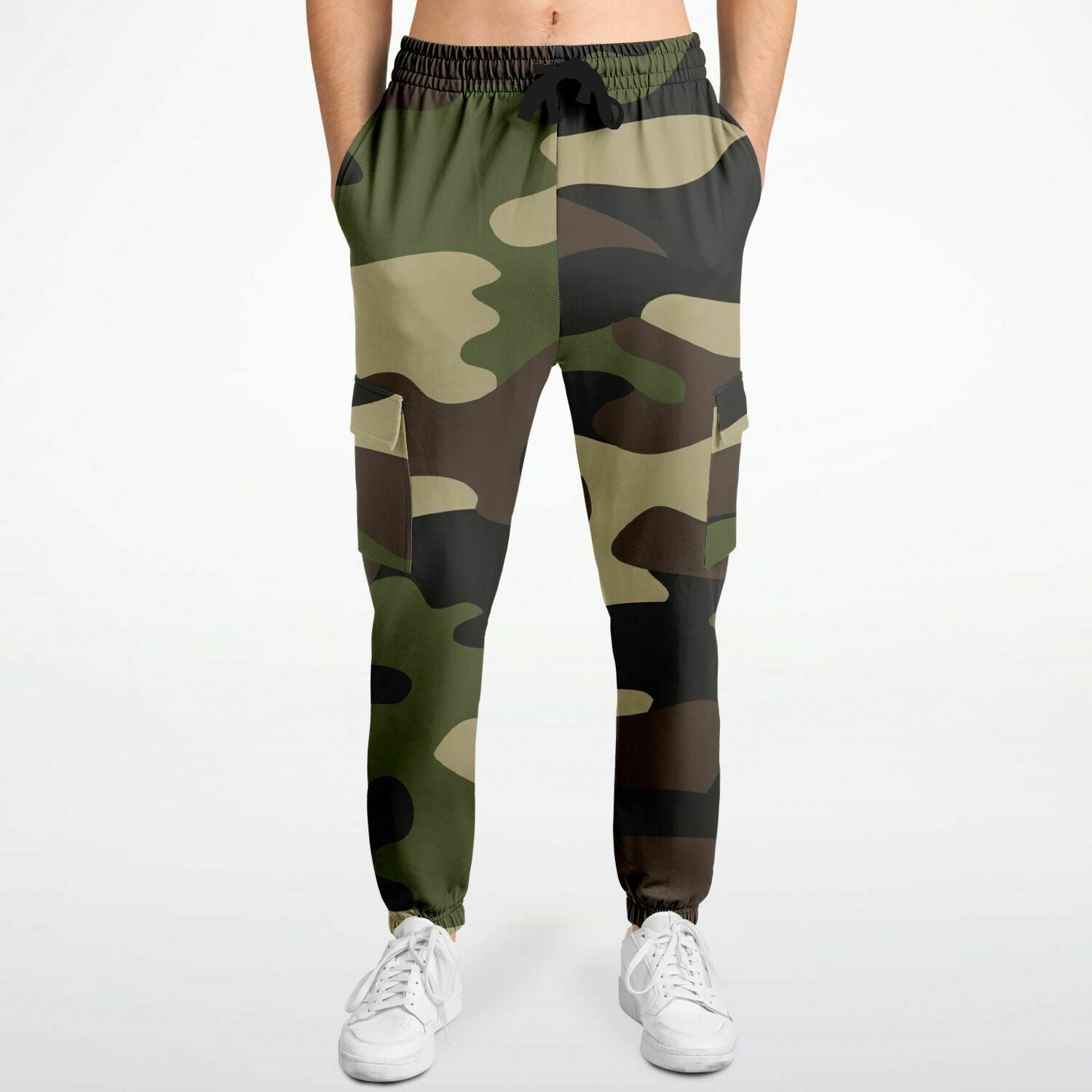 Mongoose Green & Olive Camouflage Cargo Sweatpants